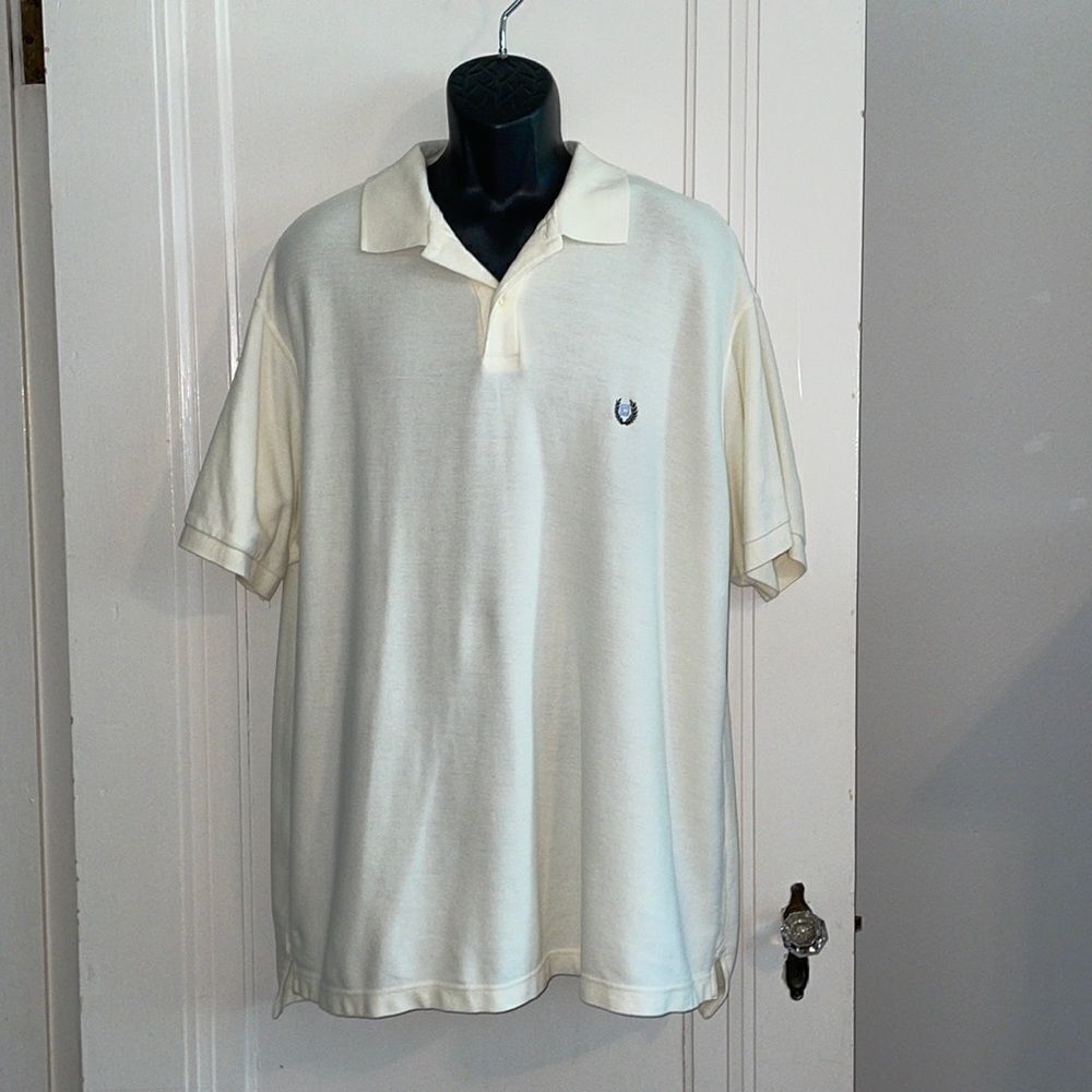 Chaps cream colored polo shirt‎